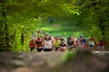 Perun Sky Marathon. Runners in climb on Javorovy Hill