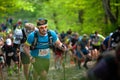 Perun Sky Marathon. Runners in climb on Javorovy Hill