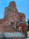 Side view of the ruins of early Byzantine and Christian basilica, also known as The Red Churc