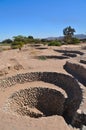 Peruvian aqueducts Royalty Free Stock Photo