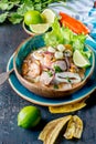 PERUVIAN CEVICHE SEBICHE. Peruvian seafood and fish sebiche with maize