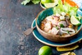 PERUVIAN CEVICHE SEBICHE. Peruvian seafood and fish sebiche with maize