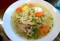 Peruvian Chicken Noodle Soup or Caldo de Gallina soup