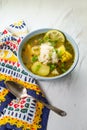 Peruvian Cilantro Chicken Soup