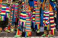 Peruvian dancers at the parade in Cusco. Royalty Free Stock Photo