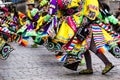 Peruvian dancers at the parade in Cusco. Royalty Free Stock Photo