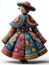 Colorful Bird Doll Figurine Royalty Free Stock Photo