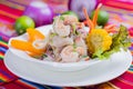 Peruvian food: Fish ceviche