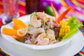 Peruvian food: Fish ceviche Royalty Free Stock Photo