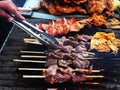 Peruvian food grilled meat seasonings Royalty Free Stock Photo