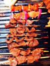 Peruvian food grilled meat seasonings Royalty Free Stock Photo