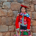 Peruvian Indigenous Quechua woman, Cusco, Peru Royalty Free Stock Photo