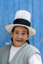 A Peruvian lady in Maras in Peru.