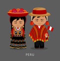 Peruvian in national dress.