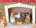 Peruvian people that symbolize the Holy Family of the Christmas