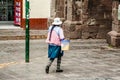 Peruvian people in traditional clothes near Cusco, Peru, May 15, 2022 Royalty Free Stock Photo