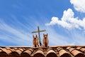 Peruvian roof ornaments folk