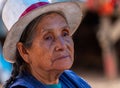 Peruvian Woman in White Hat