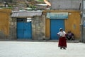 Peruvian women in Cabanaconde village, Peru