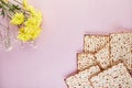 Pesah celebration concept - jewish Passover holiday