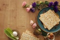 Pesah celebration concept jewish Passover holiday.