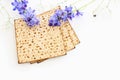 Pesah celebration concept (jewish Passover holiday) isolated on white background Royalty Free Stock Photo
