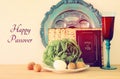 Pesah celebration concept & x28;jewish Passover holiday& x29; Royalty Free Stock Photo