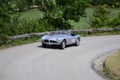 PESARO COLLE SAN BARTOLO , ITALY - MAY 17 - 2018 : BMW 507 TOURING SPORT	1956 on an old racing car in rally Mille Miglia 2018 the Royalty Free Stock Photo