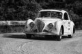 PESARO COLLE SAN BARTOLO , ITALY - MAY 17 - 2018 : HEALEY 2400 ELLIOTT BEUTLER 1947 on an old racing car in rally Mille Miglia 201