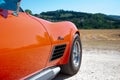 Rally of classic cars Chevrolet Corvette Mako Shark in Pesaro Royalty Free Stock Photo