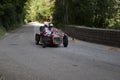 BENEDETTI GIANNINI FIAT 750 SPORT 1950 on an old racing car in rally Mille Miglia 2017 the famous italian historical race 1927-19 Royalty Free Stock Photo