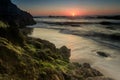 Pescadero State Beach Sunset Royalty Free Stock Photo