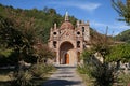 Pescaglia, Lucca, Tuscany, Italy: the catholic church of San Martino In Freddana in eclectic style with the ancient bell tower of