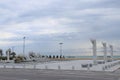 Pescara, Italy. Panoramic view of the Pescara seafront. Royalty Free Stock Photo