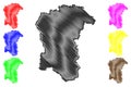 Pescara province Italy, Italian Republic, Abruzzo or Abruzzi region map vector illustration, scribble sketch Province of Pescara Royalty Free Stock Photo