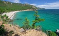 Peschanaya Sandy Bay on Lake Baikal Royalty Free Stock Photo