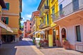 Peschiera del Garda colorful Italian architecture view Royalty Free Stock Photo