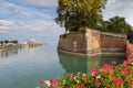 Peschiera del Garda, Italy, overview of the ancient fortification Royalty Free Stock Photo