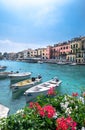 Peschiera del Garda VR ITALY - June 2, 2018 Royalty Free Stock Photo