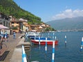 Peschiera Maraglio, Brescia, Italy. The pier of the village on the island of Monte Isola