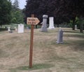 Peshtigo Fire Museum Mass Grave Signage