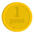 Peso icon isolated