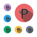 Peso icon symbol flat graphic symbol