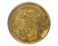 100 Pesos coin, 1905~1992 - Estados Unidos Mexicanos Circulation serie, Bank of Mexico. Reverse, 1984