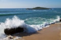 Pessegueiro Beach and Island Royalty Free Stock Photo
