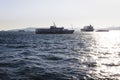 Pessenger ship in Bosphorus -Istanbul, Turkey Royalty Free Stock Photo