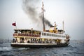 Pessenger ship in Istanbul bosphorus, Turkey Royalty Free Stock Photo