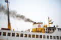 Pessenger ship in Istanbul bosphorus, Turkey Royalty Free Stock Photo