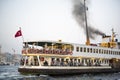 Pessenger ship in Istanbul bosphorus, Turkey Royalty Free Stock Photo