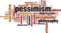 Pessimism word cloud